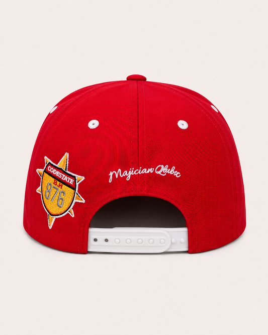 Red Qlubz Legend Snapback Hat